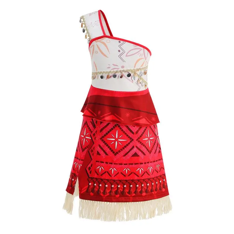 European and American Moana cosplay same style as in Moana 2.Maui's dress for girls, performance gown. Costume