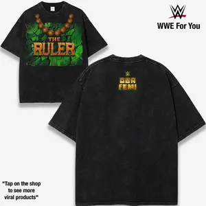 Oba Femi The Ruler Oba Femi From Rising Force to NXT Champion Dominating With Power Precision and Ruthless Strength Crushing Opponents and Building a New Legacy in WWE 230gsm Premium Cotton Streetwear Rule the Ring Own the Power graphic tee MDI