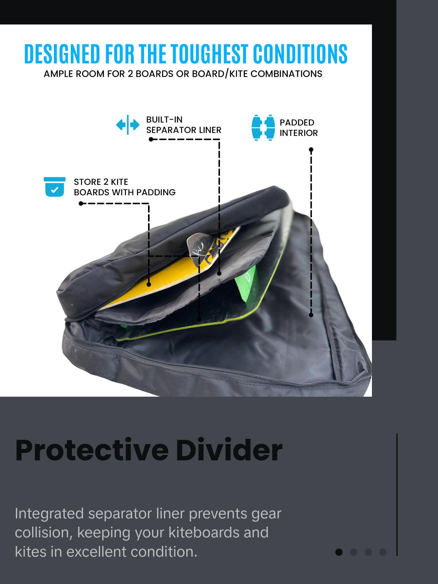 Kite Kulture Two Board Bag – Durable, Padded Kiteboard Bag for Two Boards up to 145cm Kite Kulture Two Board Bag – Durable, Padded Kiteboard Bag for Two Boards up to 145cm