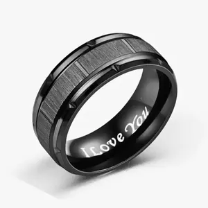 Stainless steel tungsten ring, fashion for men as jewelry gift for valentine's day or father's day/husband's day, men's wedding ring
