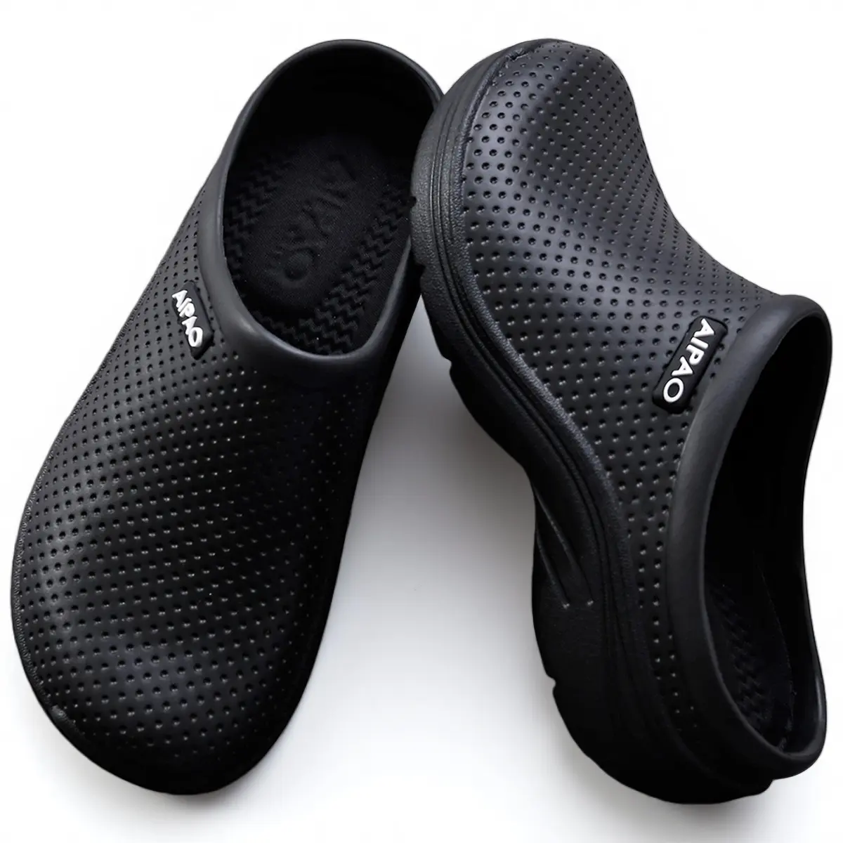 AIPAO Classic Black Clogs | Waterproof & Non-Slip, Ultra  display picture 3
