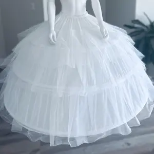 Rush Shipping （Hoops Skirt ONLY), Dress Petticoat Super Fluffy Crinoline Slip Underskirt for Wedding Ball Gown Prom Dress  & Quinceanera dresses petticoat hoops skirt. Womenswear Original