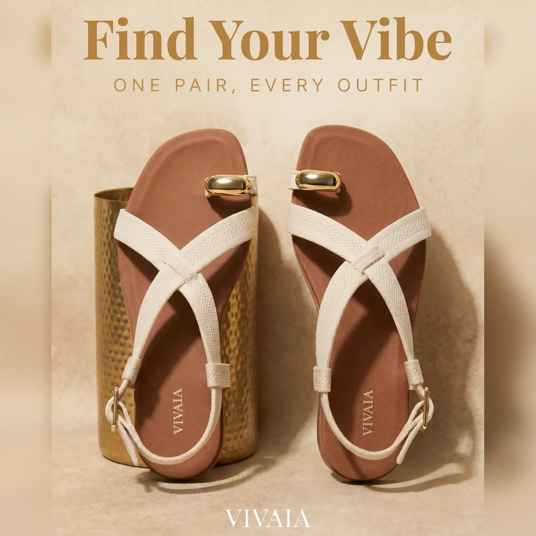 VIVAIA Enhanced Arch Support Miami Square-Toe Summer Strappy Sandals, Adjustable Straps Beach Sandals, Open toe sandals, Summer Sandals, Comfortable Sandals, Travel Shoes, Suitable for Vacations, Beach, Summer party  (DEMI & DERORICE) Casual tiktokshopspr