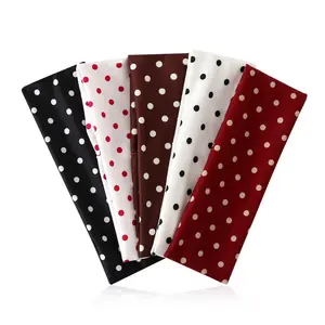 5PC Polka Dot Pattern Hair Band, Casual Simple Hair Accessories for Women & Girls, Minimalist Headwear Suitable for Thick Hair, Headbands