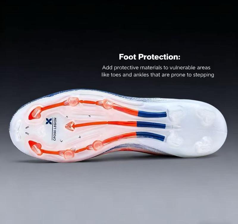 Cross Legion New Seamless Model Football Shoes for Men & Women Lightweight PU Leather Soccer Boots EU37-EU45 Outdoor Sports Touch & Control
