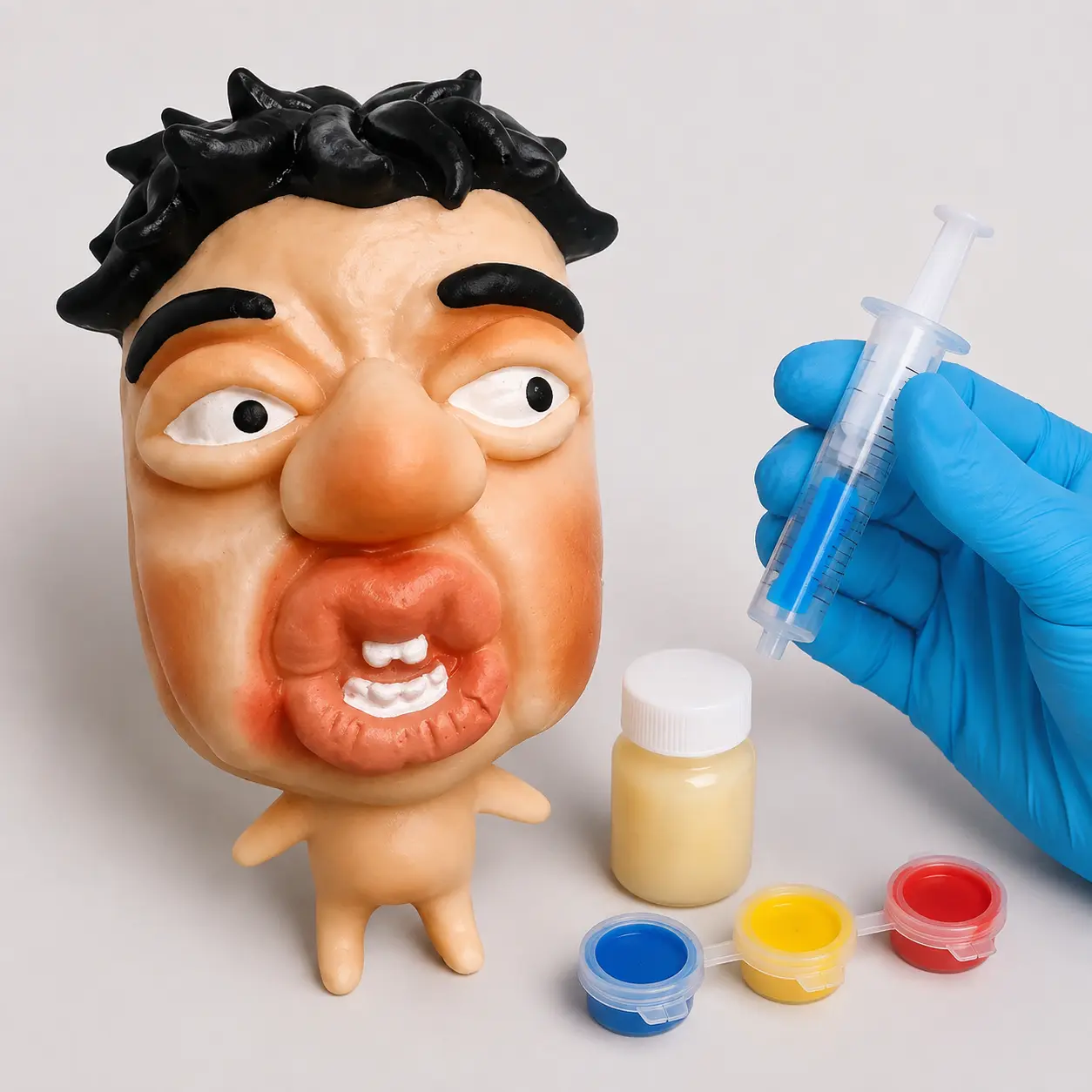 DIY Big Head Colleague Squeeze Pimple Toy, which brings a unique sense of satisfaction, is ideal as a gift for Halloween and Christmas Stress Relief Gadget Decompression Gift