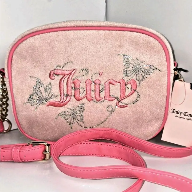 Juicy Couture Wingin It Crossbody Camera Bag – Butterfly Lavender Y2K Purse