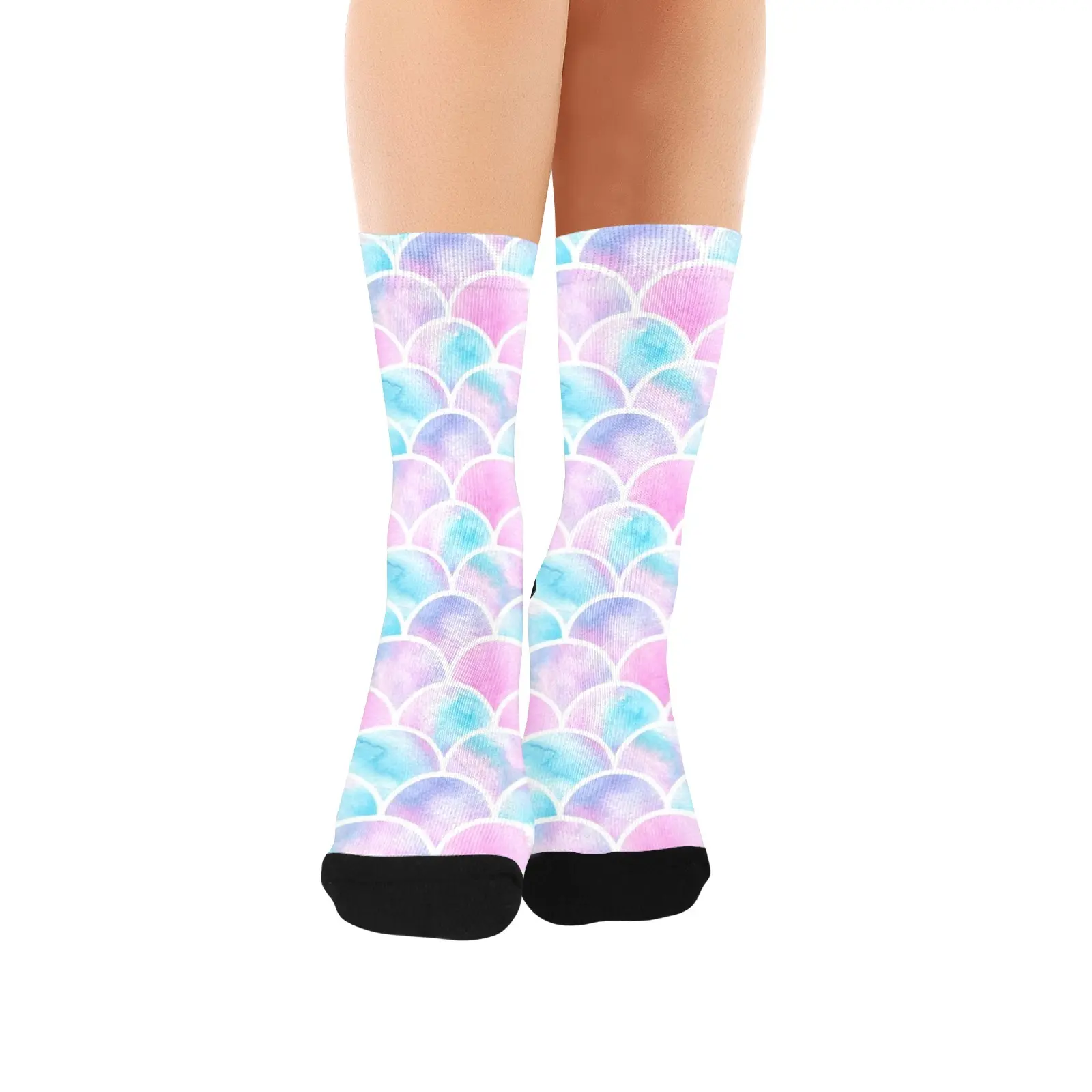 Mermaid Scale Custom Socks for Women