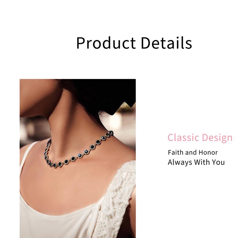 Czech Diamond Necklace & Bracelet Set – Romantic Jewelry Gift for Girlfriend, Anniversary & Birthday