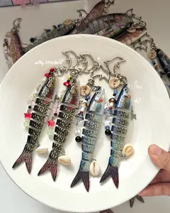 [NEW] Fish Keychain – Creative Resin Pendant with Beads, Fun Accessory for Keys, Bags & Gifts