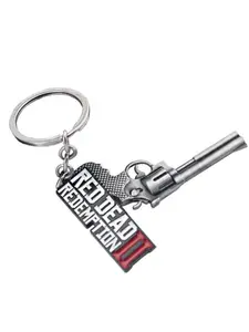 Rdr2 Arthur Morgan Revolver Keyring, Dead Redemption 2 Keychain Pendant, Casual Style, Stainless Steel Material, All Season Use