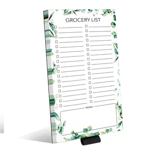 Grocery List Magnet Pad for Fridge, 4.5x7.5 Inches Grocery List Pads, Magnetic Note Pad for Fridge, Magnetic Grocery List Pad for Fridge, Shopping List, 60 Pages Per Magnetic Notepad