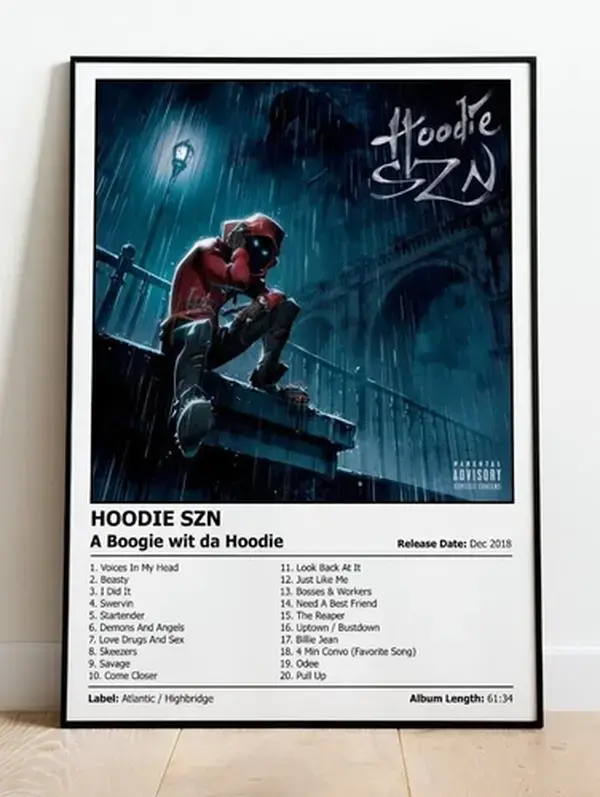 A Boogie wit da Hoodie - Hoodie SZN | Album Cover Print Poster | A4, A3, A2 & A1