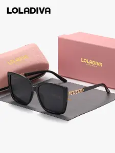 Unisex Stylish Full-frame Sunglasses, Lightweight Durable Modern Sunglasses, Trendy Casual Hollow Out Square Frame Sunglasses for Everyday Use, Fashion Accessories for Outdoor Activities, Sunglasses for Driving