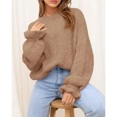 Zara Wide Sleeve Knit Sweater TikTok Shop - Main Image