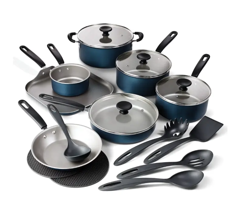 Tramontina Primaware 18-Piece Nonstick Cookware Set Blue