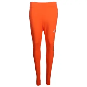 PUMA Womens Classics Brand Love Leggings Casual - Orange