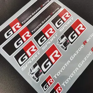 3D Gr Sport Car Interior Sticker Emblem, Car Decal for Toyota Gr Sport, Gazoo Racing, Rav4, C-Hr, Mirai, Harrier, Avensis, Auris, Camry, Prius
