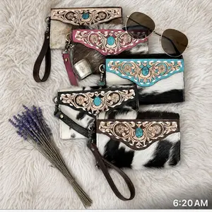 Heritage Collection Cowhide & Hand-Tooled Leather Wallet