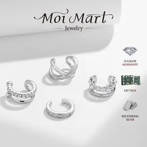 Small Silver Hoop Earrings Set for Women, Dainty Tiny Lightweight Synthetic Moissanite Cuff Silver Huggie Earrings Mini Hoops Cartilage Earring s925 sterling Silver Earrings Set for Multiple Piercing Jewelry for Women