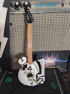 C.C. DeVille (Poison) BC Rich Skull 1:4 Scale Replica Guitar ~Axe Heaven~