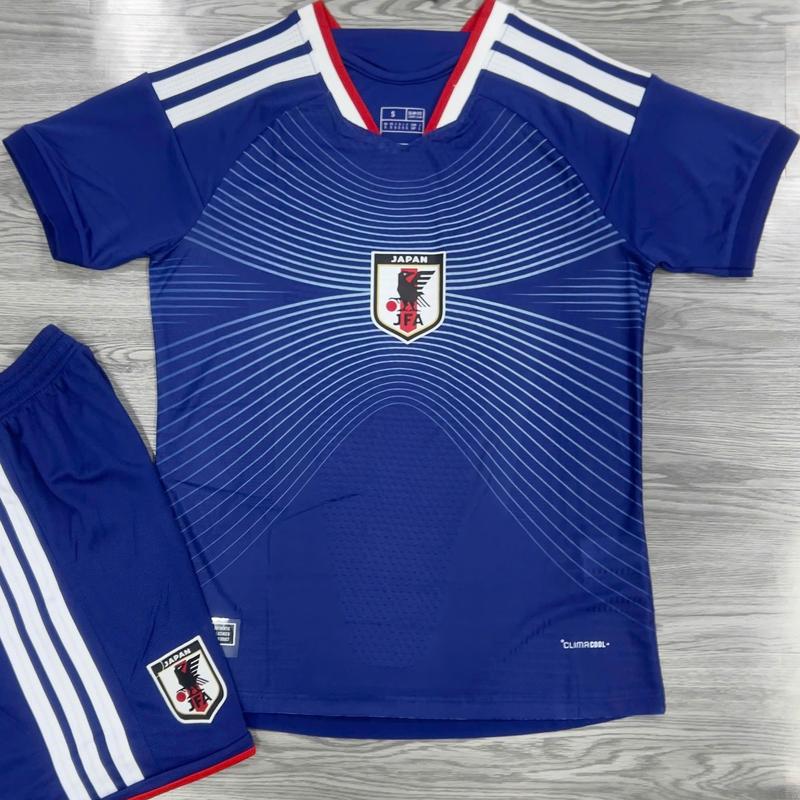 26/27 Blue Color Japan Home Shirt, Japan 26/27 Home Edition Short Sleeve Soccer Shirt