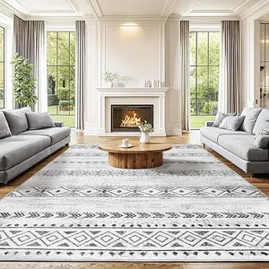 Sonoro Kate Premium Boho Rug – Soft, Washable, Non-Slip, Stain-Resistant Carpet for Living Room & Bedroom.