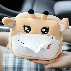 Car Paper Towel Holder, Creative Cute Doll Design, Hanging Napkin Dispenser for Cars, Car Accessories, Stylish and Functional