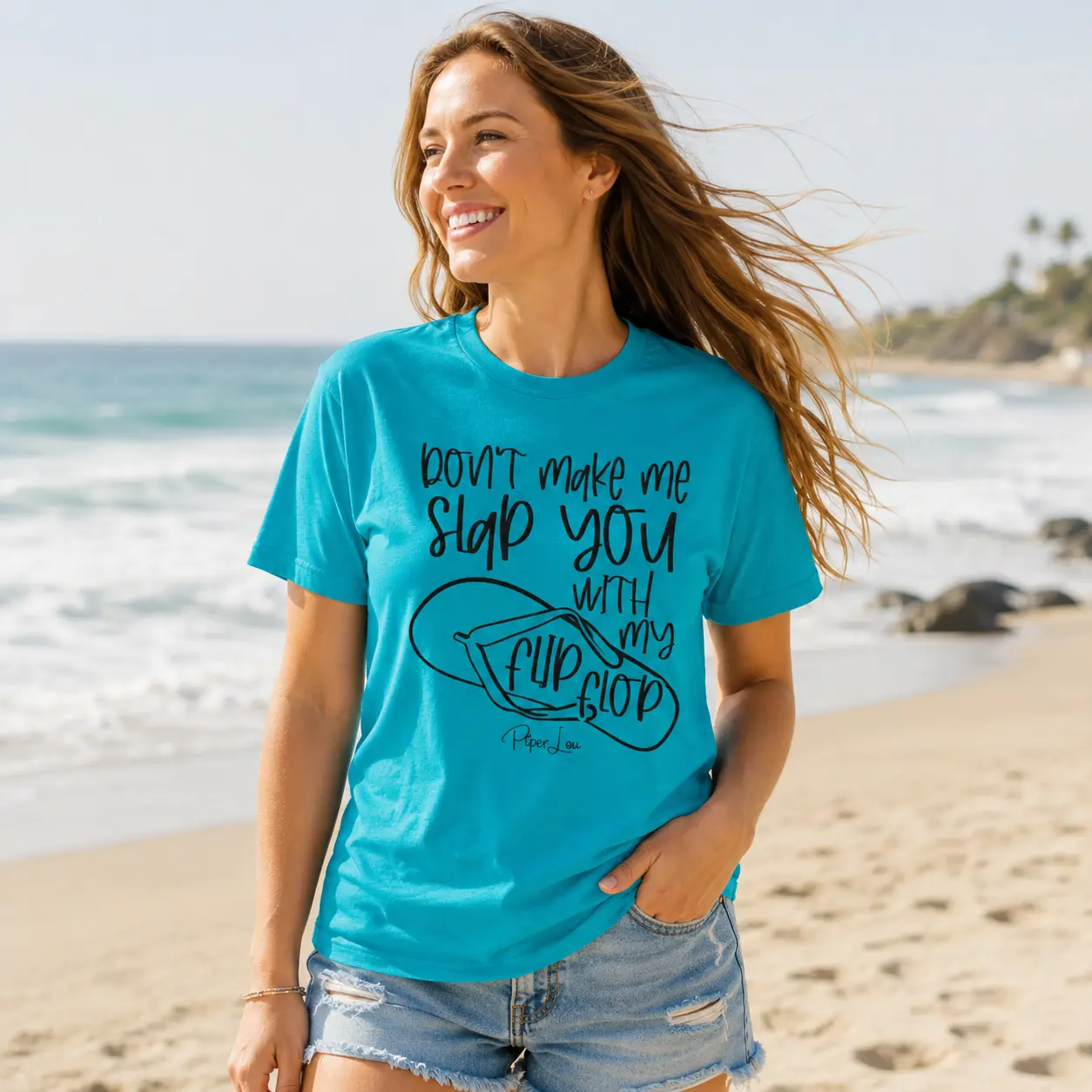 Don't Make Me Slap You With My Flip Flop - Classic Tee