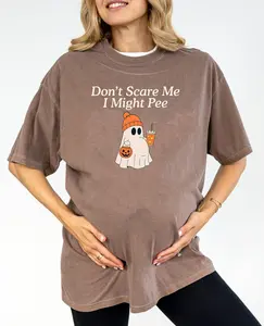 Halloween Pregnancy Announcement Shirt, Funny Maternity Tee, Spooky Ghost Mama Shirt, Cute Pregnant Halloween Outfit