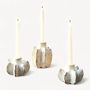 LUMA Minimal Concrete Candle Holders with a sculptural, architectural feel