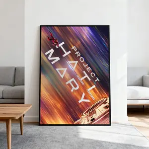 [No Frame] Project Hail Mary Movie Poster | High-Definition Replica Canvas Printing | Frameless | Movie Fan Gifts | Wall Decorations