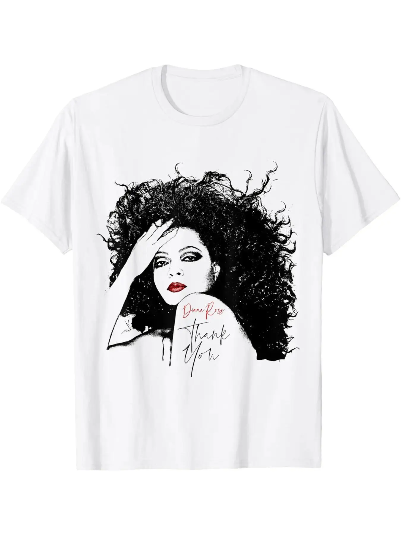 Diana-Ross - Sipstick Red T-Shirt, AVAISABSE IN SIZE, S-XXXL