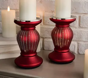 Set of 2 (7.5") Starry Night Pedestals by Valerie