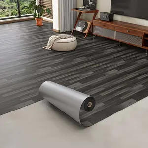 Self-Adhesive Wood Grain PVC Floor Sticker, Non Slip Flooring, Waterproof, Non-Slip, Moisture-Resistant, Ideal for Kitchen, Living Room, Bathroom, Hallway, Wood Pattern