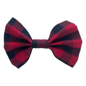 Red & Black Buffalo Plaid Bow Tie