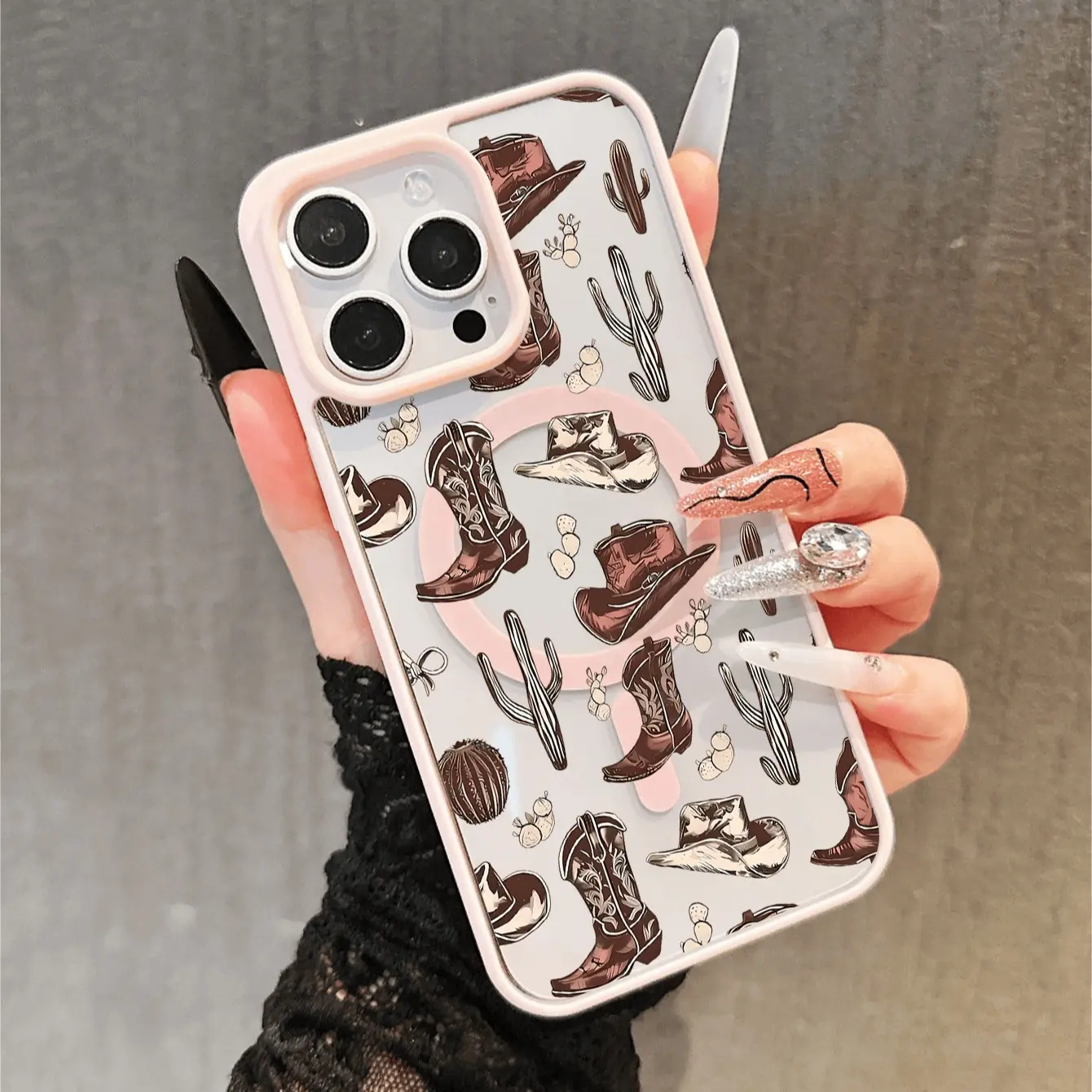 Cactus Color Phone Case Cover Protector, Supports Magsafe Wireless Charging, Anti-Drop Shockproof Thickened Design, Compatible with iPhone 17/16/15 Series, Protective Accessories