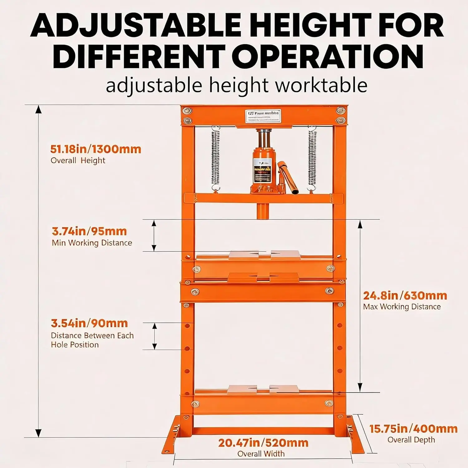 Gaomon Heavy Duty Drywall Lift Panel Hoist Jack - 6/12/20 FT, 150 lbs Capacity, 3 Lockable Wheels, Carbon Steel Hydraulic Press with Automatic Relief Valve, 6-Ton (6t) Load Hold, Stable H-Frame, for DIY Enthusiasts' Ceiling and Wall Installation