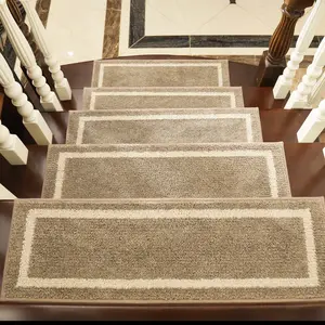 COSY HOMEER Soft Stair Treads Non-Slip Carpet Mat 28Inx9In Indoor Stair Runner 4 pk