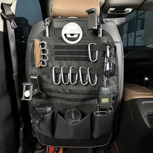 Car Seat Back Organizer - Upgraded Tactical Molle Vehicle Panel Universal Fit Car Seat Cover Protector with Hook & Loop, Dealsforyoudays