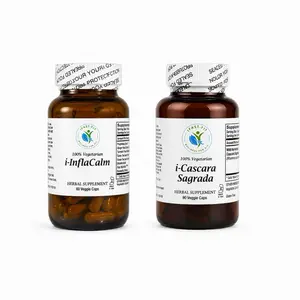 IFastFit Hemorrhoid Support Bundle - i-InflaCalm & i-Cascara Sagrada Herbal Supplements for Digestive Health