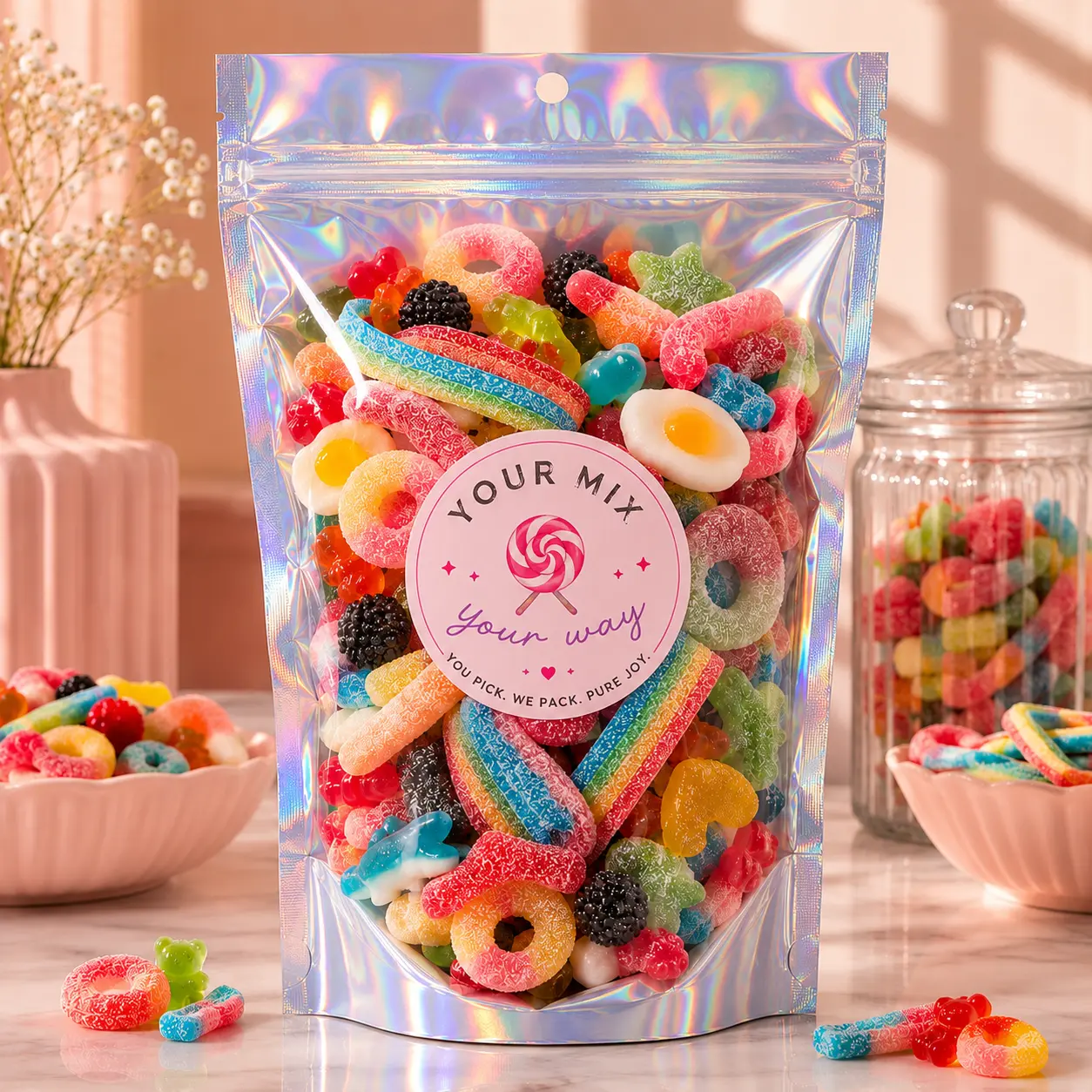 2IB Pick n Mix Candy Bag - Sweet & Sour Candy (Choose 10)