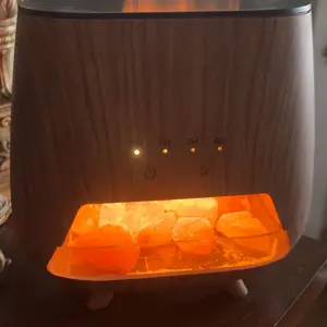 Upgraded Colorful Flame Essential Oil Diffuser, 9-Color LED Aroma Diffuser & Cool Mist Humidifier Combo, Ultra Quiet Aromatherapy Diffuser with Auto Shut-Off, Long-Lasting Scent for Home, Bedroom, Office, Yoga