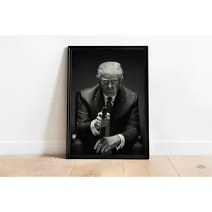 [Sale off up to 65%][Free Ship][No Frame] Make America Great Again Print Donald Trump Poster Trump President Home Decor 2024 US Elections Wall Art MAGA Wall Decor Trump