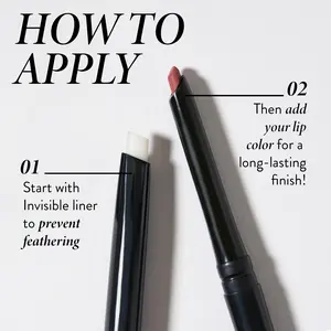 LAURA GELLER NEW YORK Italian Marble Sheer Lipstick, Berry Banana + Modern Classic Invisible Color Locking Lip Liner, Clear