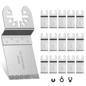 15 count Grout Remover Tool Carbide Oscillating Multi Tool   Grout Removal  Tools for Tile, Concrete, Masonry, Cleaning Mortar
