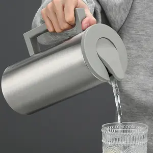 1pc Stainless Steel Iced Tea Cup with Lid, Versatile Drink Cup for Hot and Cold Beverages, Convenient Bedside and Fridge Use