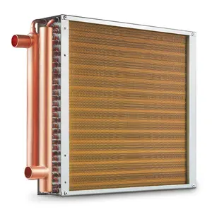 VEVOR Heat Exchanger Water to Air, 20x 20 with 3 - Row 3/8 Copper Ports, 242 Aluminum Fins Heat Exchanger for Outdoor Wood Furnaces, Residential Heating and Cooling, and Forced Air HeatingVEVOR Super Brand Day
