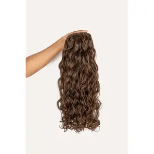 Light Brown Spiral Clip-In Hair Extensions