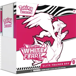 Pokemon Trading Cards Scarlet & Violet 10.5 White Flare Elite Trainer Box, Collectible Cards, Scarlet & Violet Series